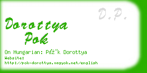 dorottya pok business card